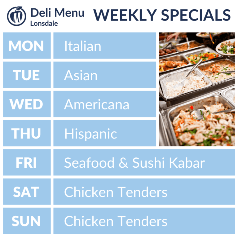 Lonsdale Deli Menu Mackenthuns