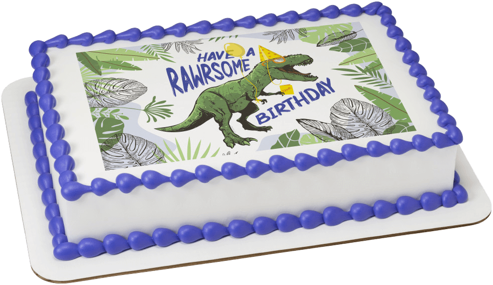 Rawrsome Birthday Cake