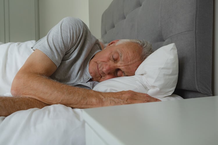 A gentleman enjoying sound sleep. Image source: Monroe Village
